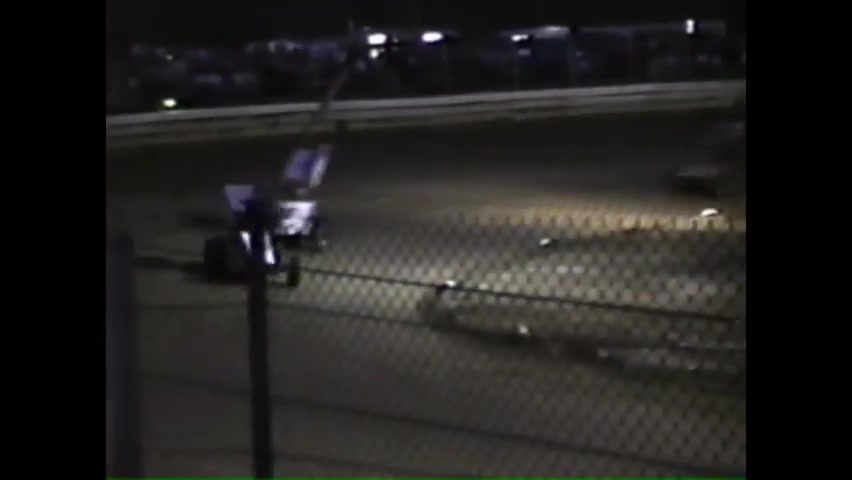 Night racing at Hill Valley Speedway in September 1991