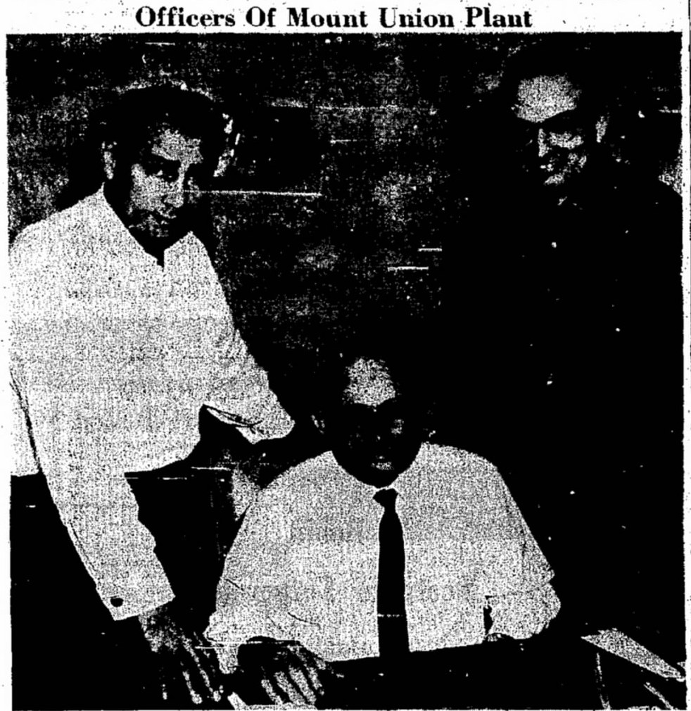 Company officers in the May 4, 1962 open-house coverage, p. 5. The article identifies Sam Rosen, Ralph Rosen, and Charles Femia; consult the original caption for placement.